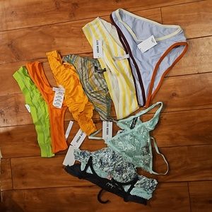 10 Large UO parade hot pastel lace cutout undies panties thongs variety set